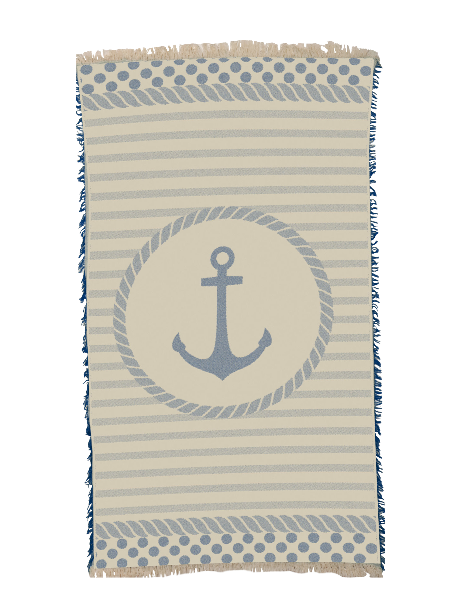 Anchor in Dark Blue Small Towel