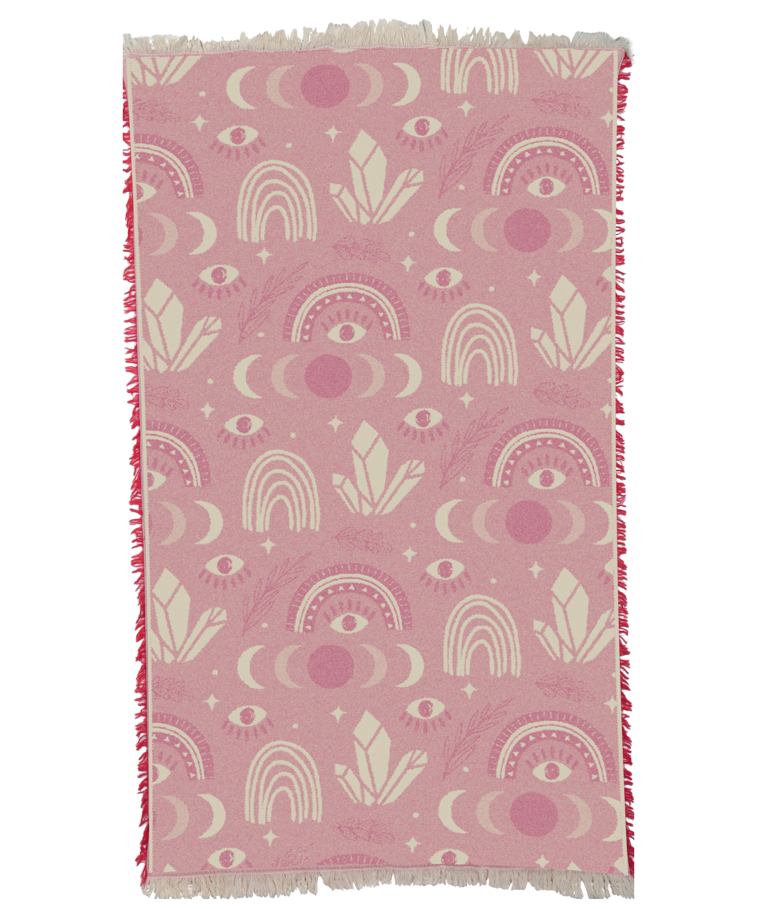 Boho Eyes in Pink Small Towel