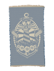 Lightouse in Dark Blue Small Towel