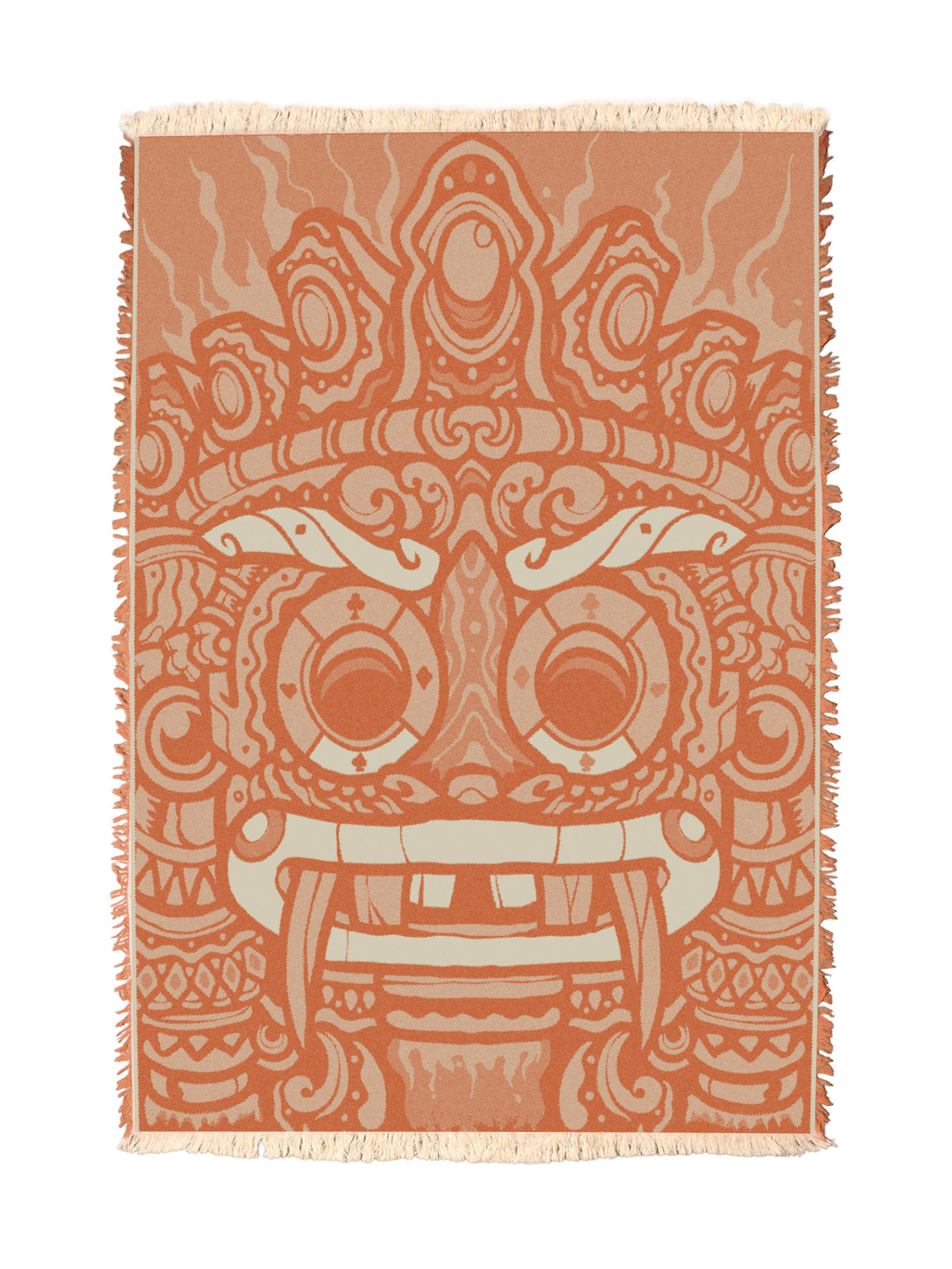 Tiki Mask Towel
