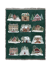 Merry Times Village Blanket