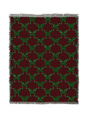 Green Christmas Bows Blanket