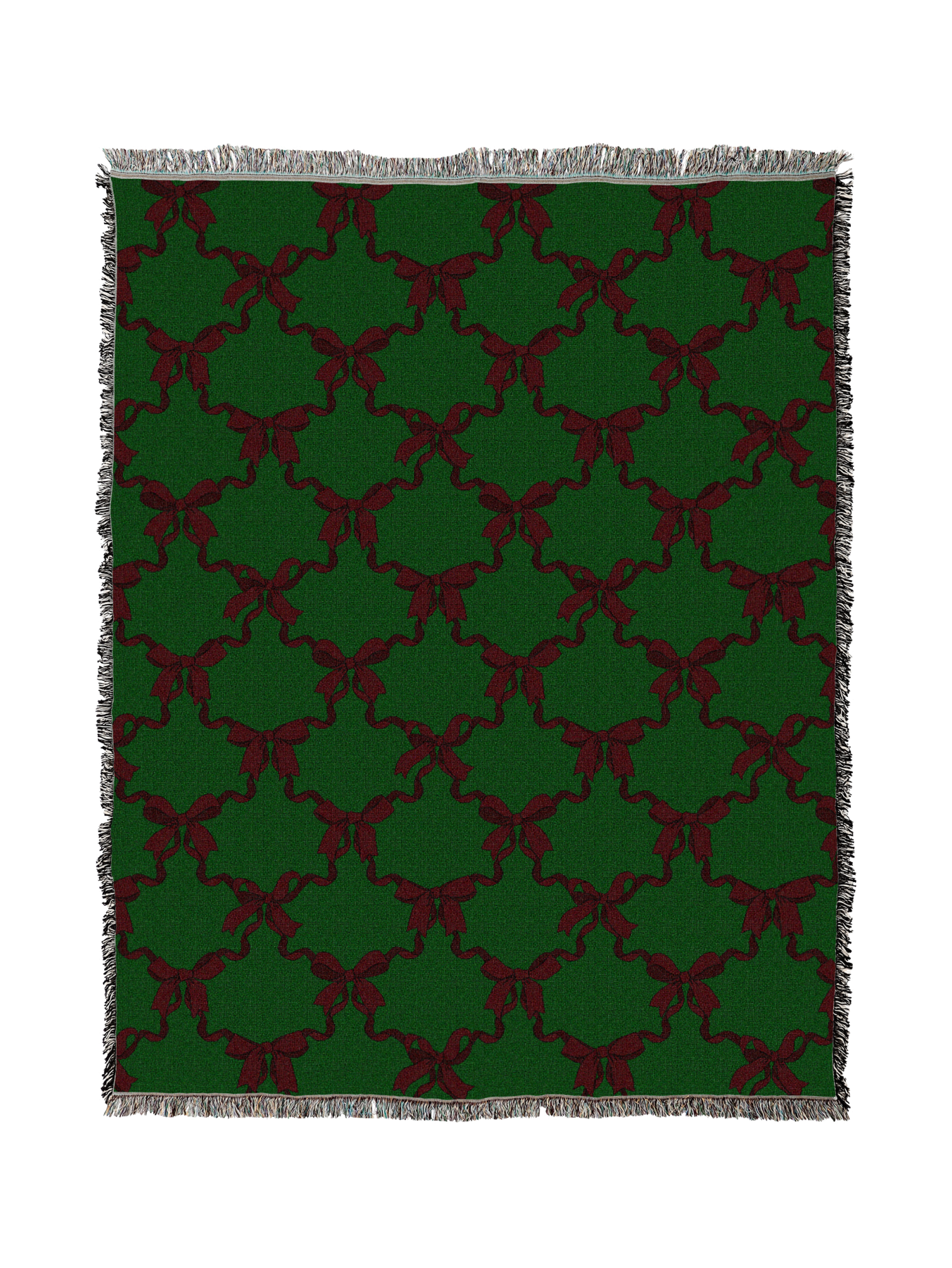 Red Christmas Bows Blanket