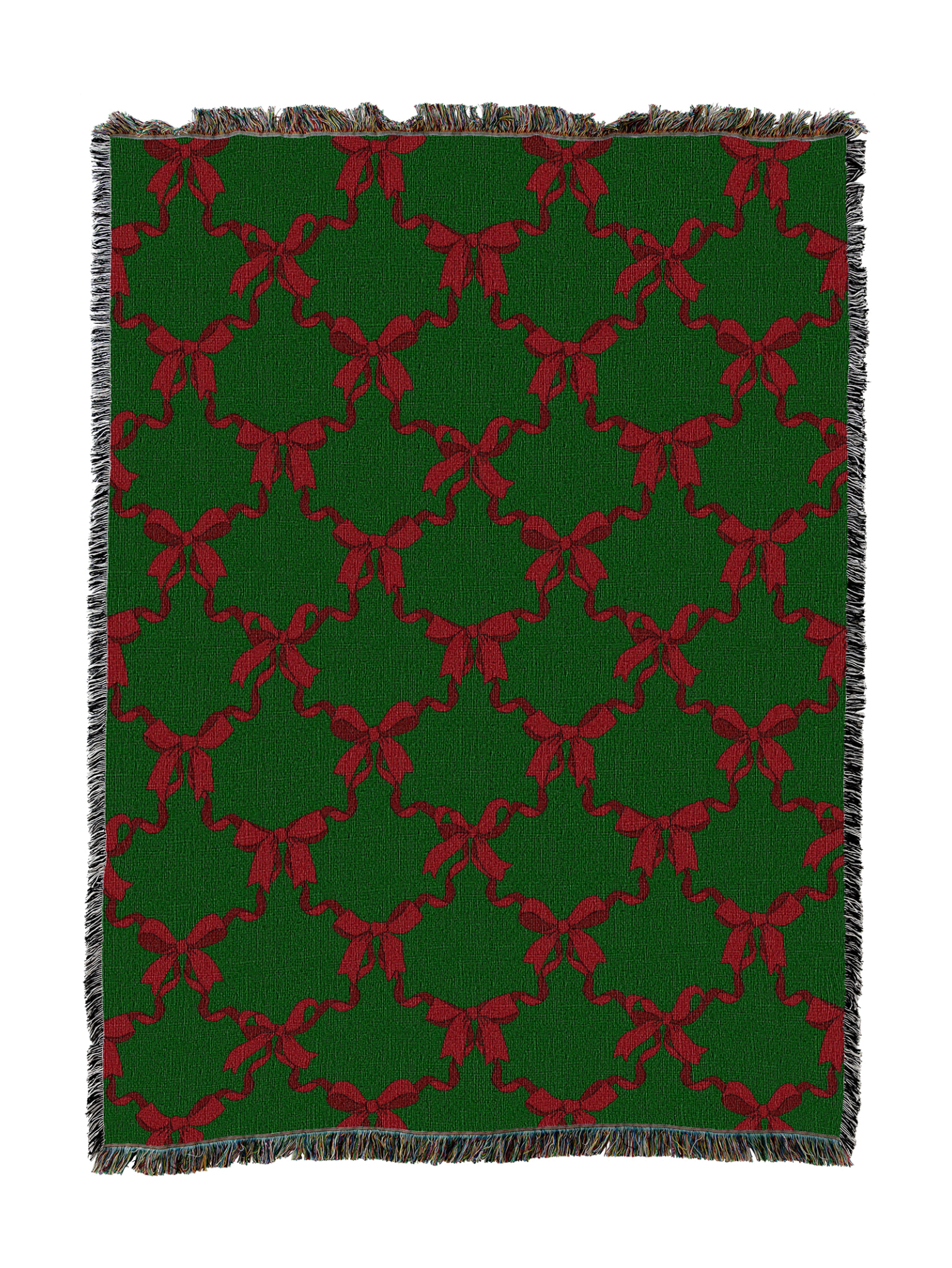 Red Christmas Bows Blanket