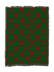 Red Christmas Bows Blanket