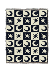 Sun And Star Checkerboard Blanket