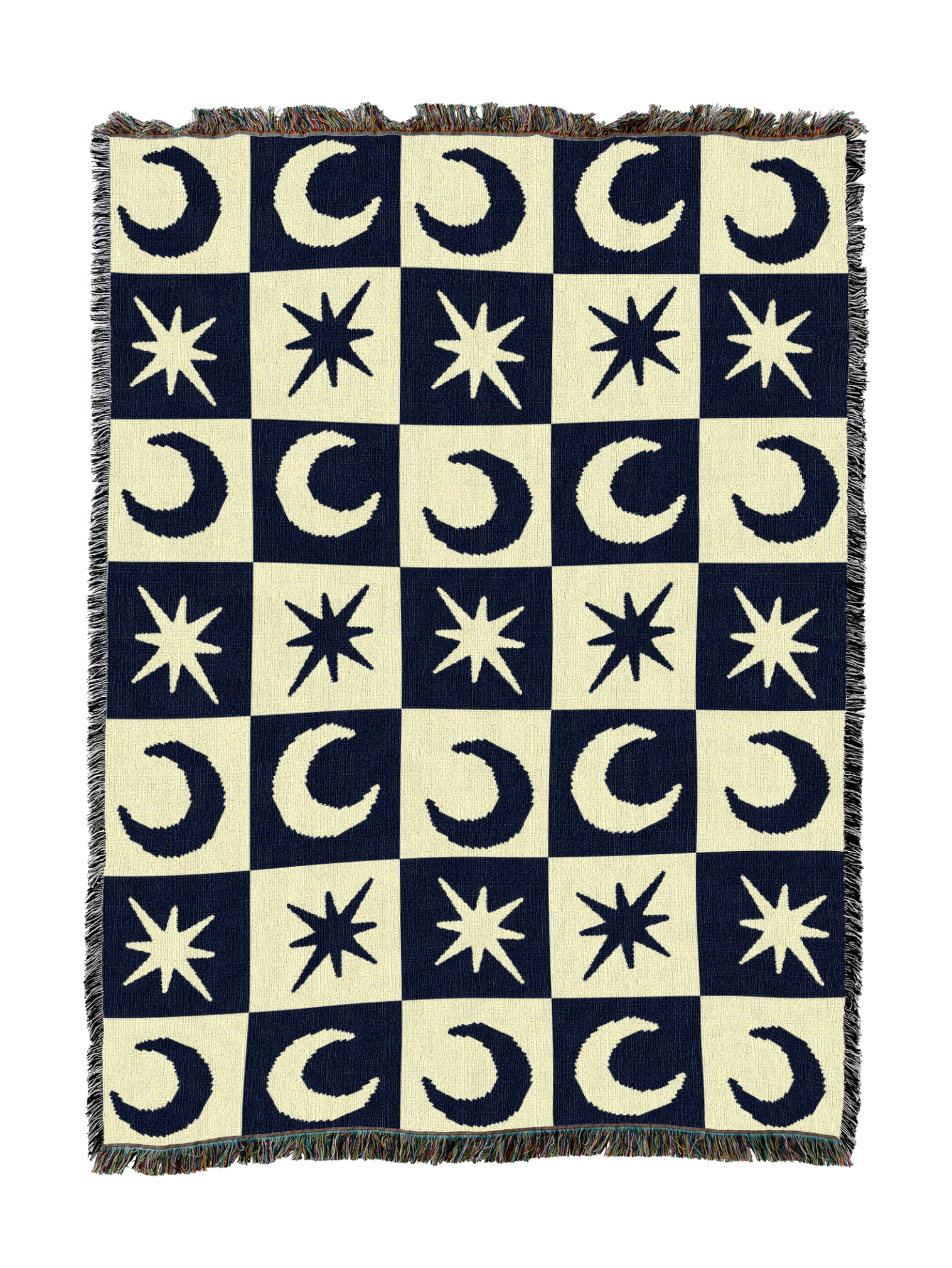 Sun And Star Checkerboard Blanket