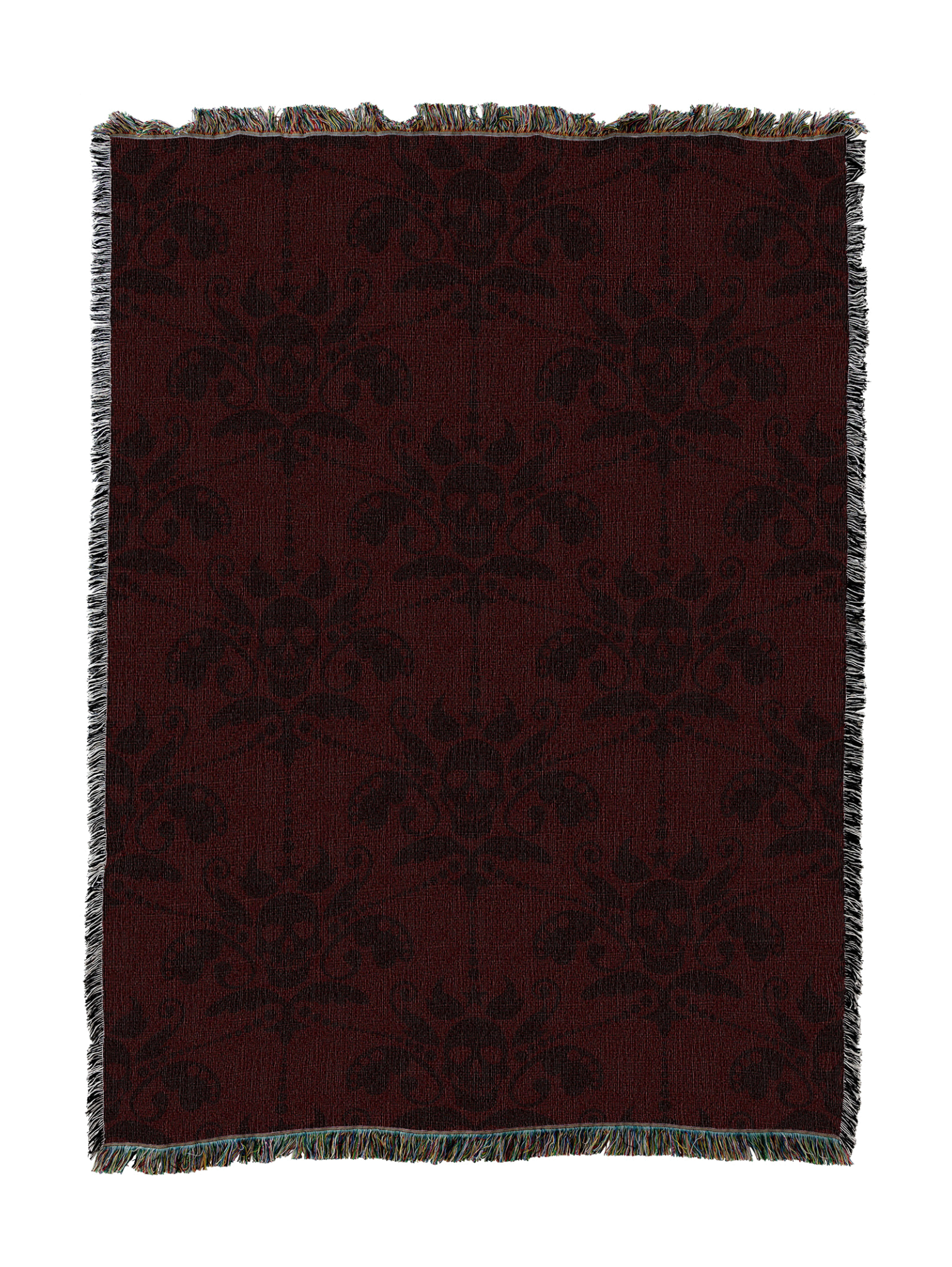 Damask Skull Blanket