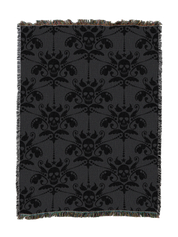 Damask Skull Blanket