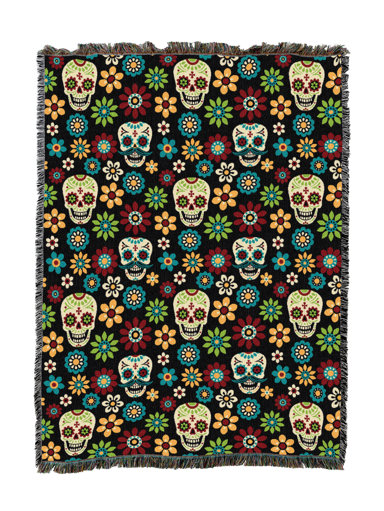 Flower Skulls Blanket
