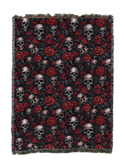 Skulls And Roses Blanket