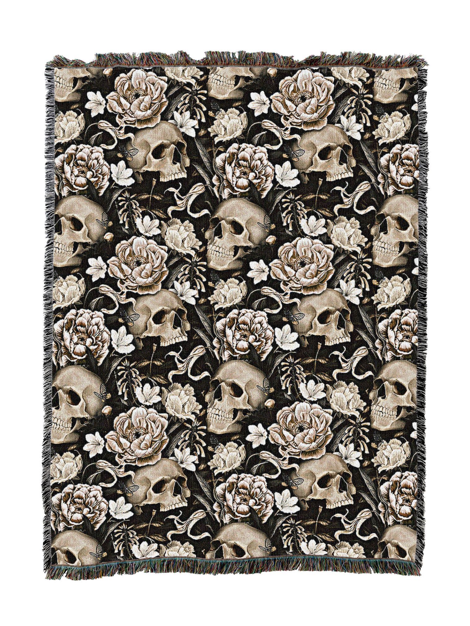 Floral Skull Blanket 1