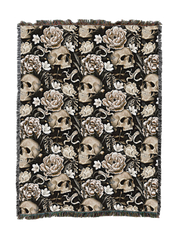 Floral Skull Blanket 1