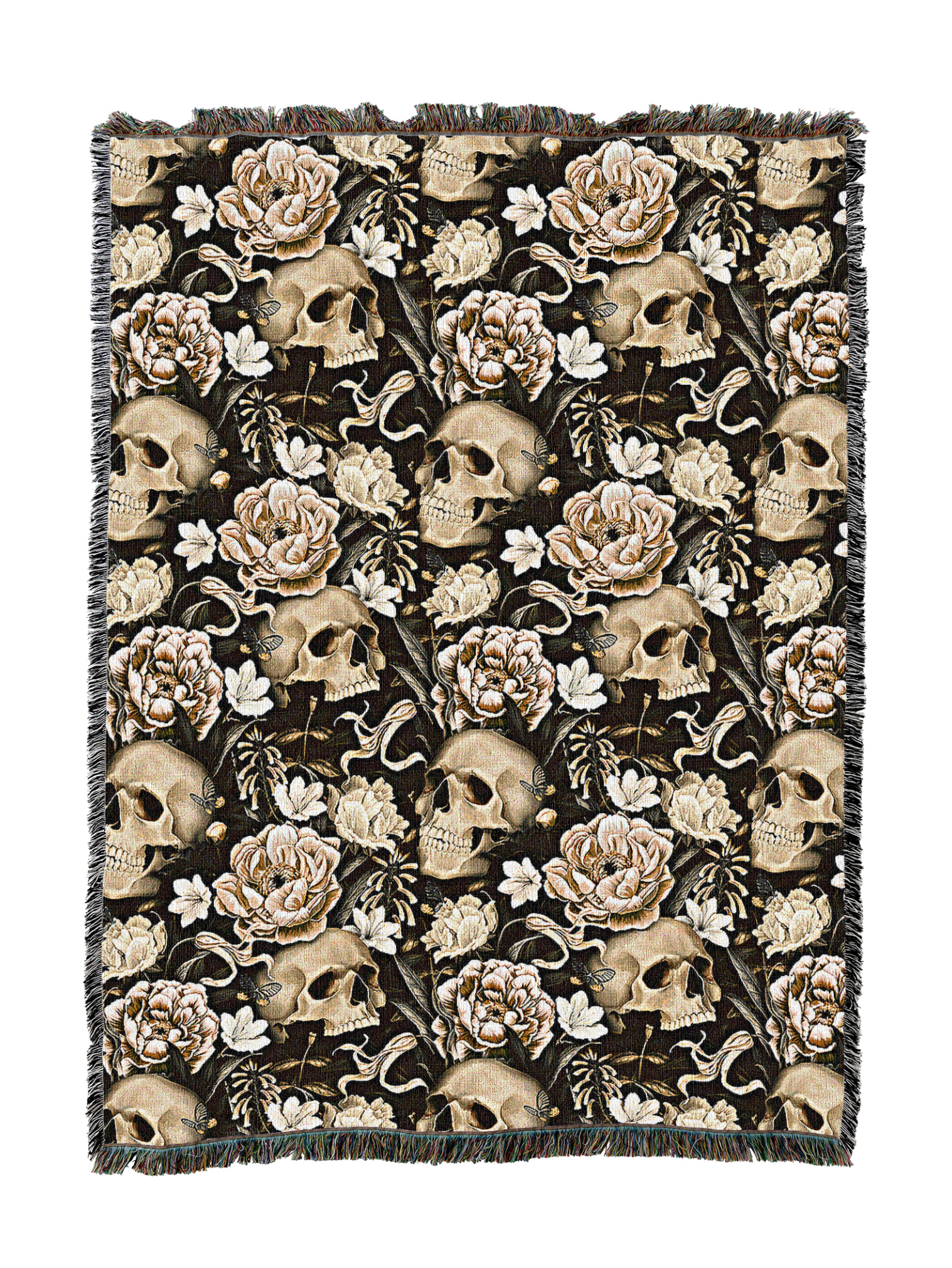 Floral Skull Blanket 1