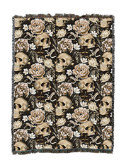 Floral Skull Blanket 1