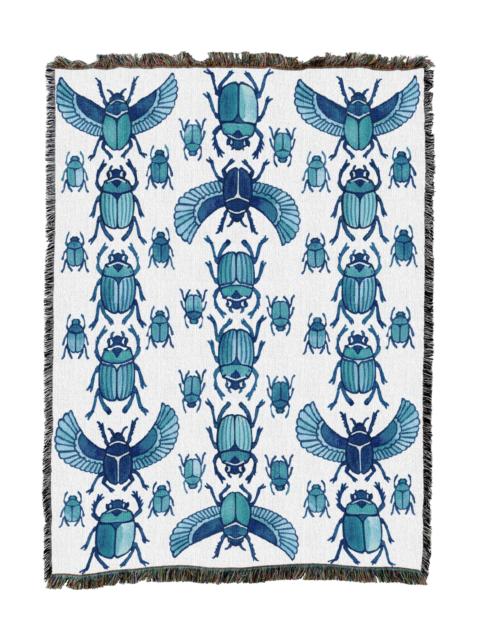 Blue Scarabs Blanket