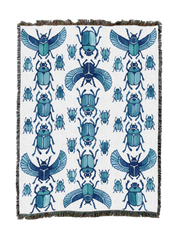 Blue Scarabs Blanket