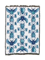 Blue Scarabs Blanket