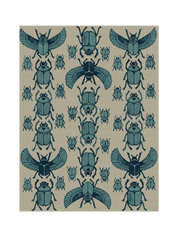 Blue Scarabs Blanket