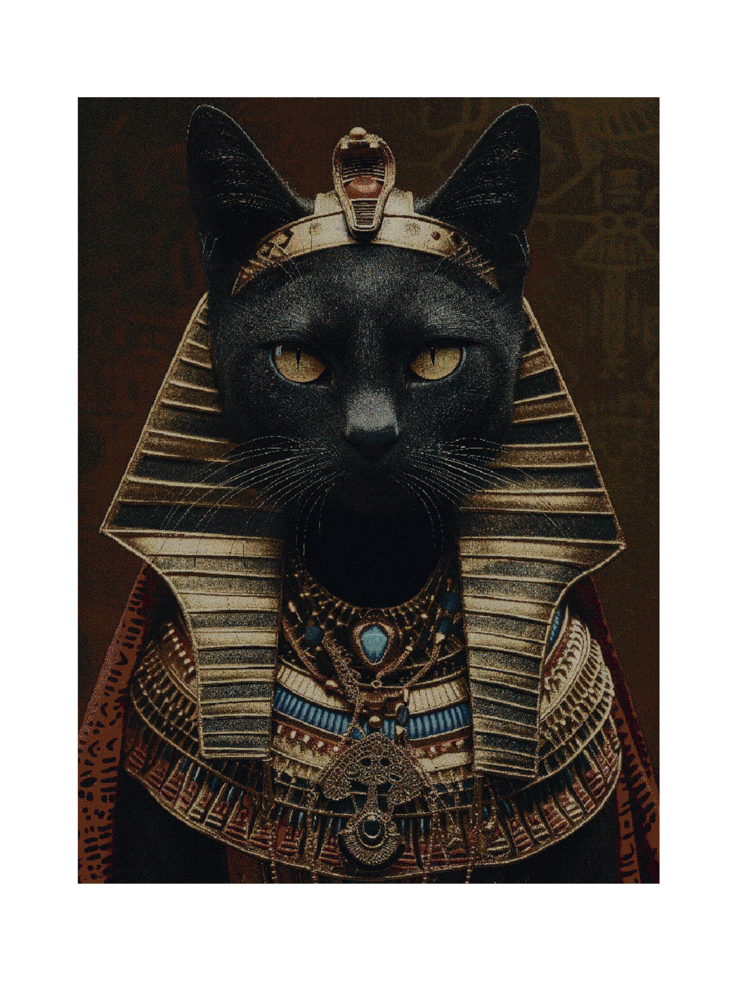 Egyptian Black Cat Blanket