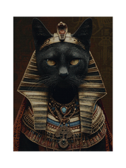 Egyptian Black Cat Blanket