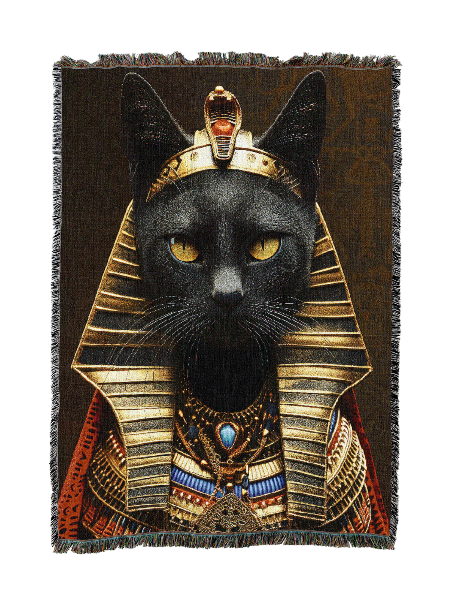 Egyptian Black Cat Blanket