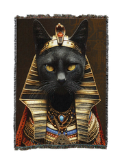 Egyptian Black Cat Blanket