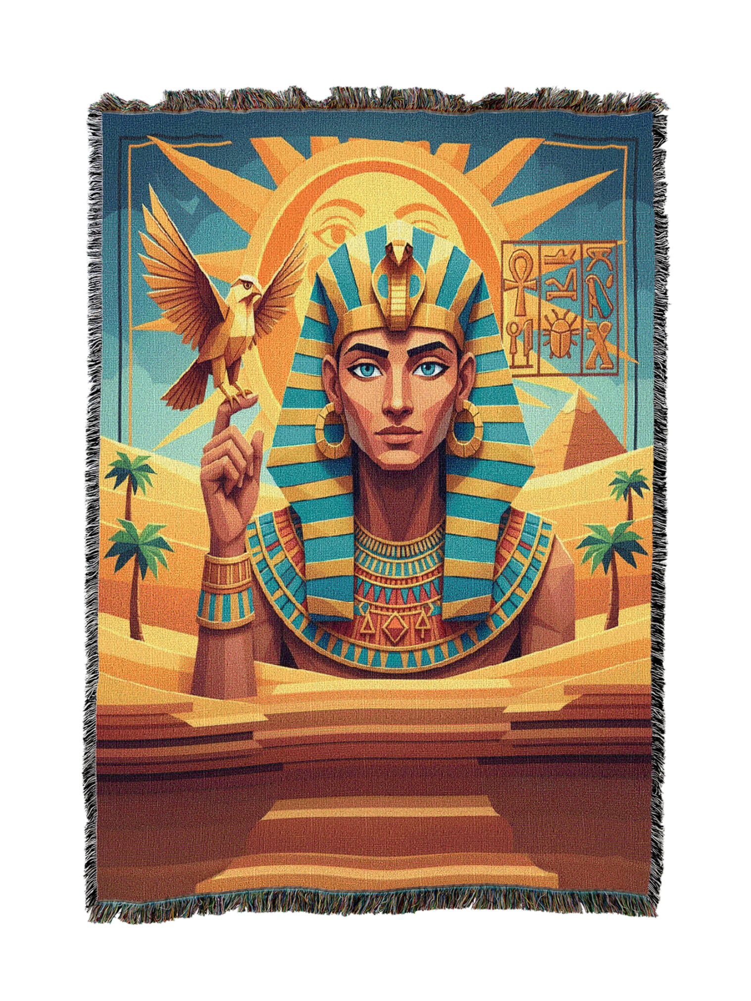 Egyptian Man Paper Blanket