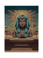 Egyptian Woman Paper Blanket