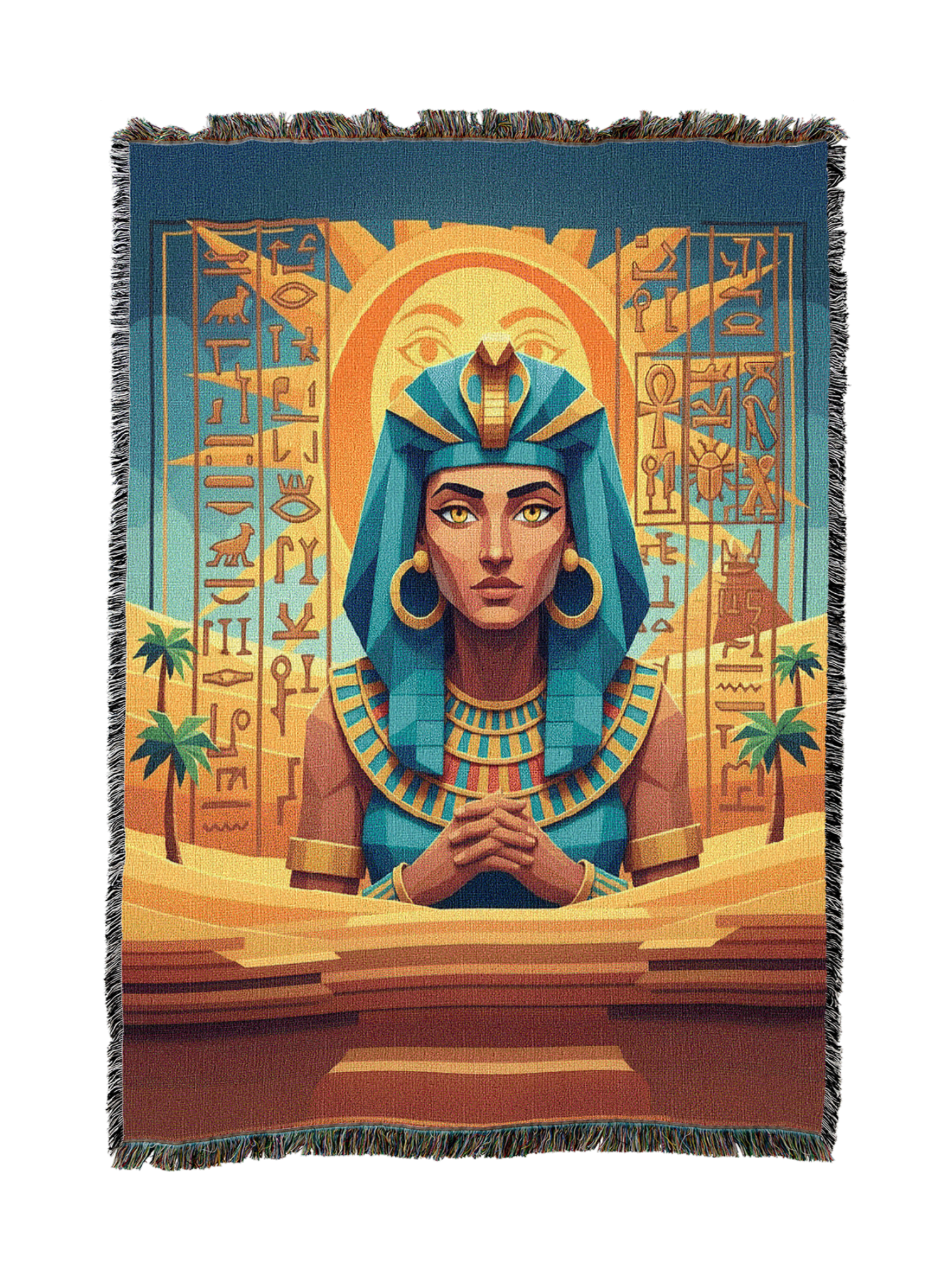 Egyptian Woman Paper Blanket