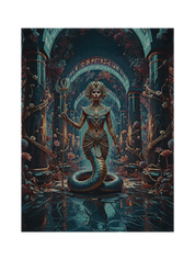 Floral Serpant Queen Blanket