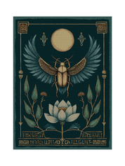 Lotus Scarab Blanket