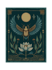 Lotus Scarab Blanket
