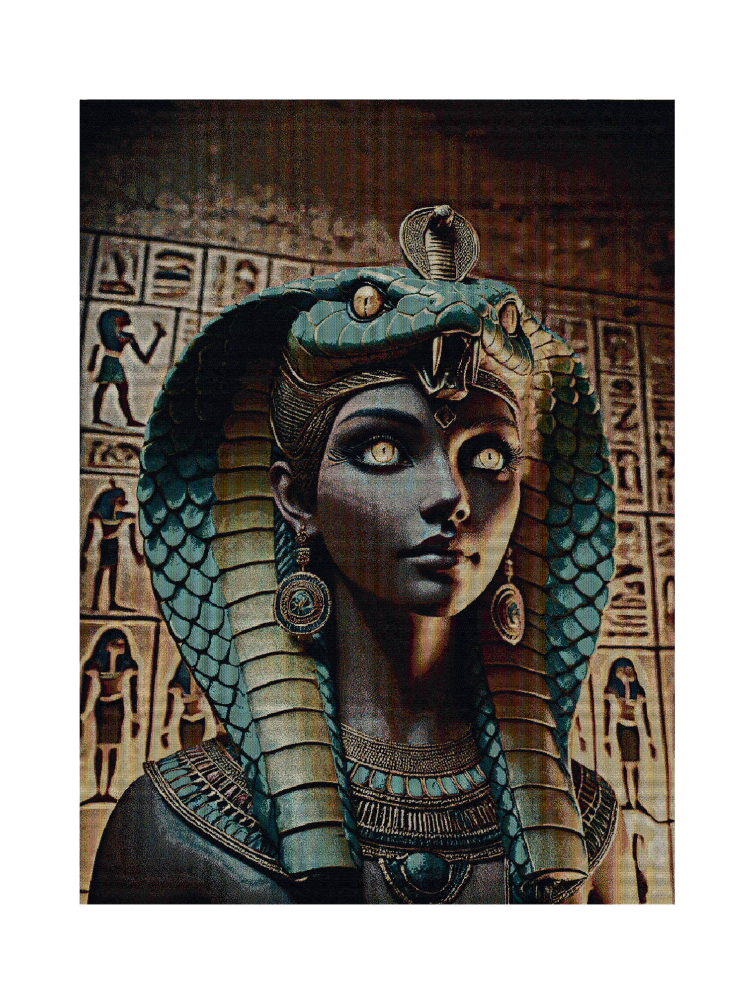 Serpant Head Dress Blanket