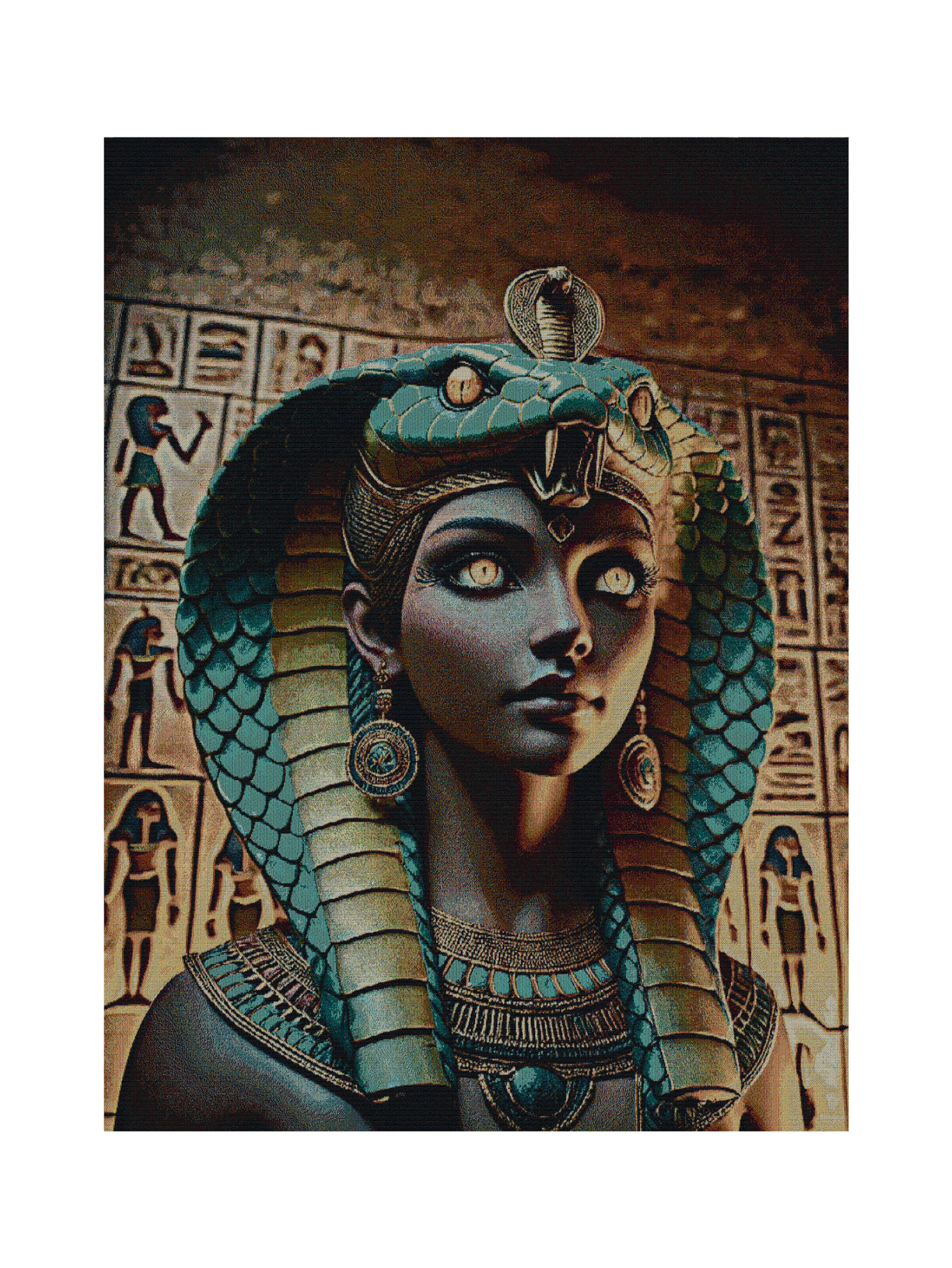 Serpant Head Dress Blanket