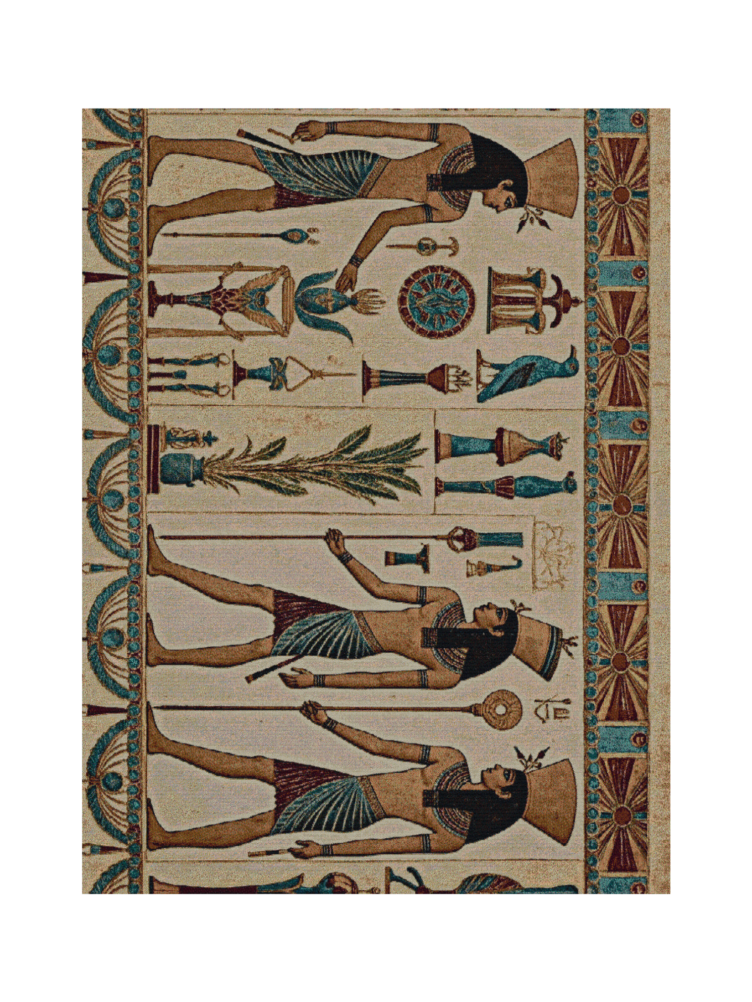 The Market Heiroglyphs Blanket