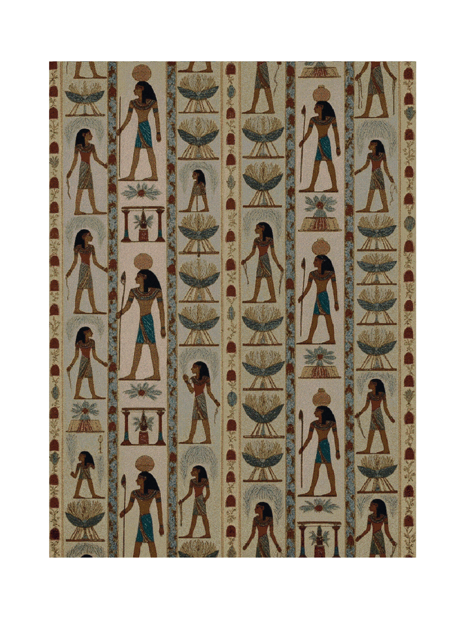 Working Heiroglyphs Blanket