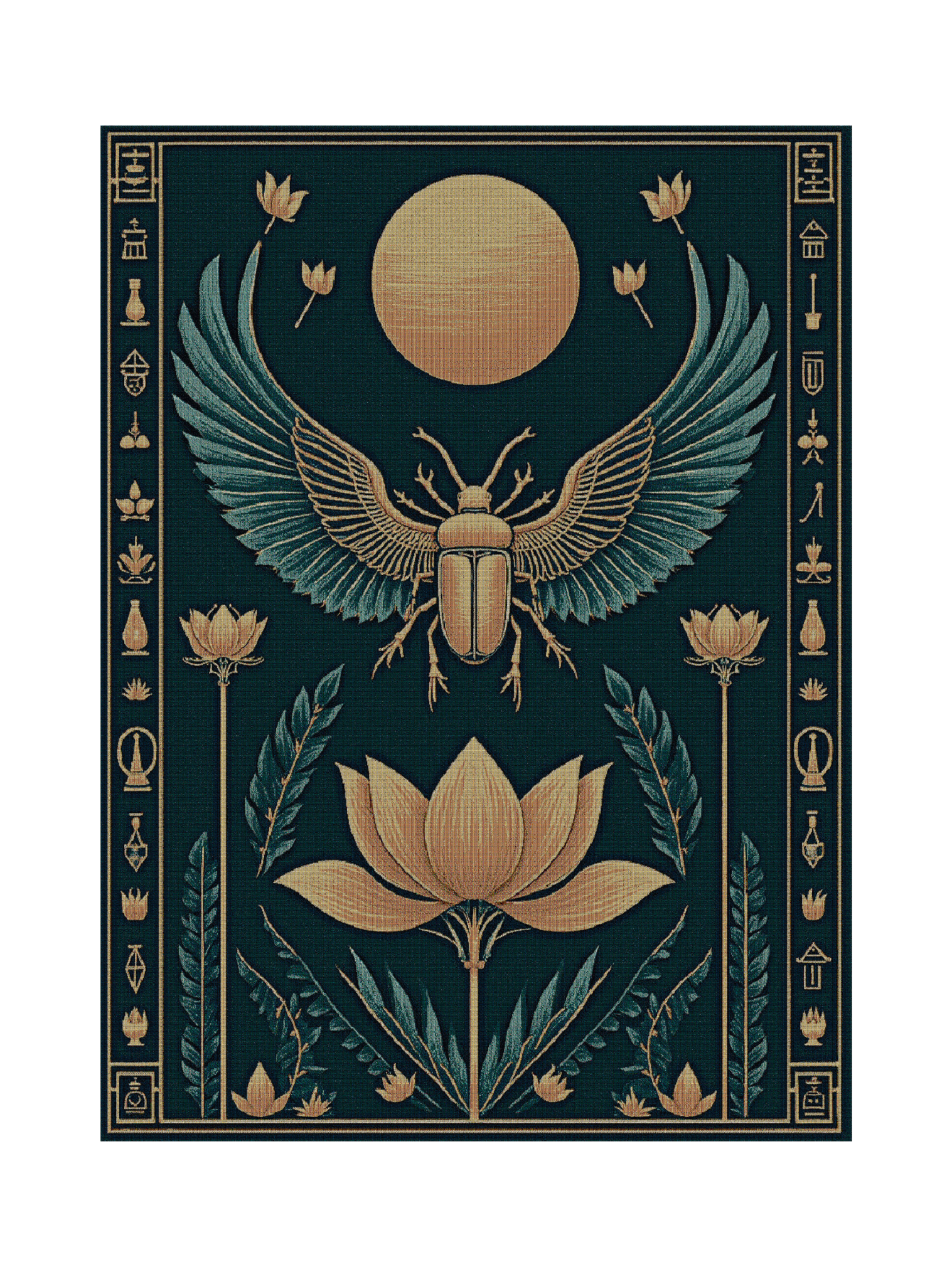 Yellow Lotus Blanket