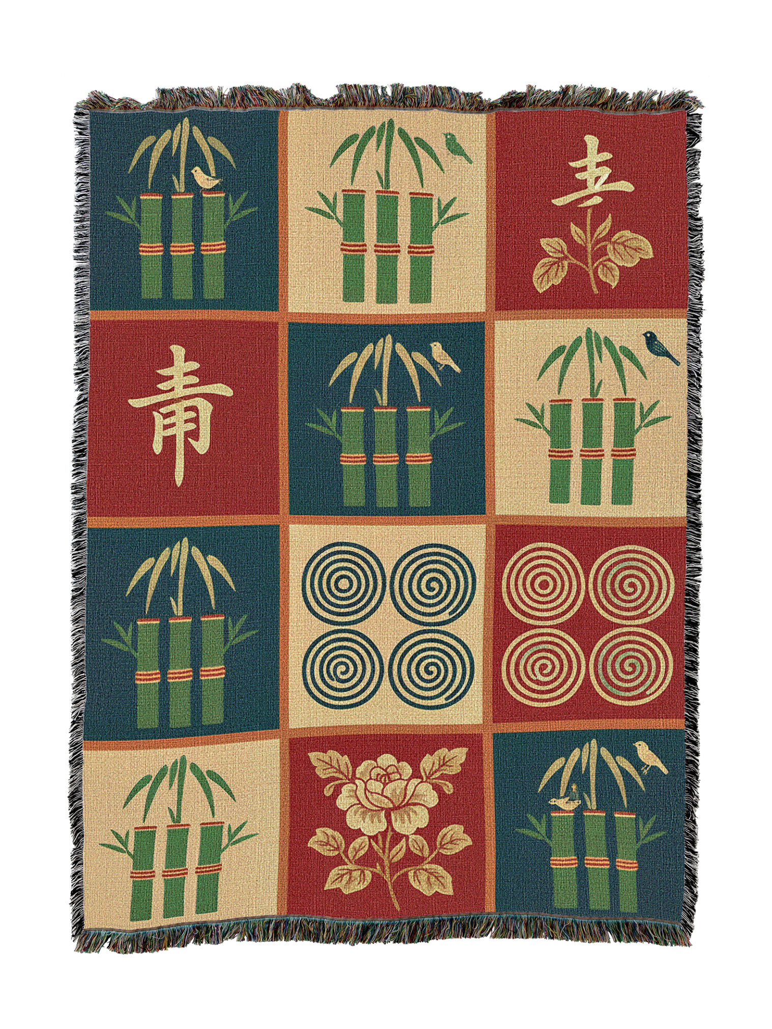 Mahjong Tile Blanket