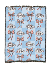 Mahjong Tiles And Bows Blanket