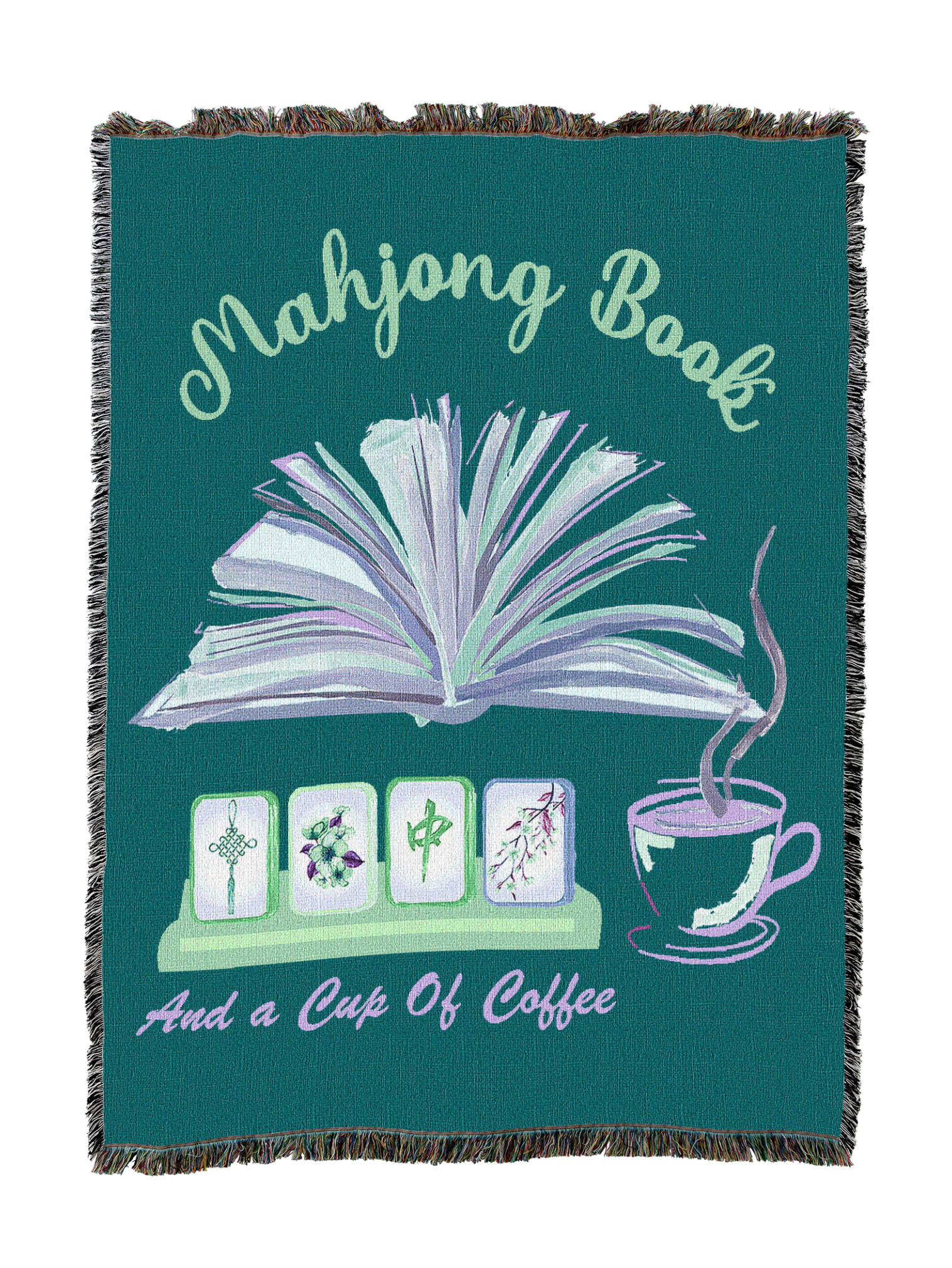 Mahjong Book Coffee Blanket