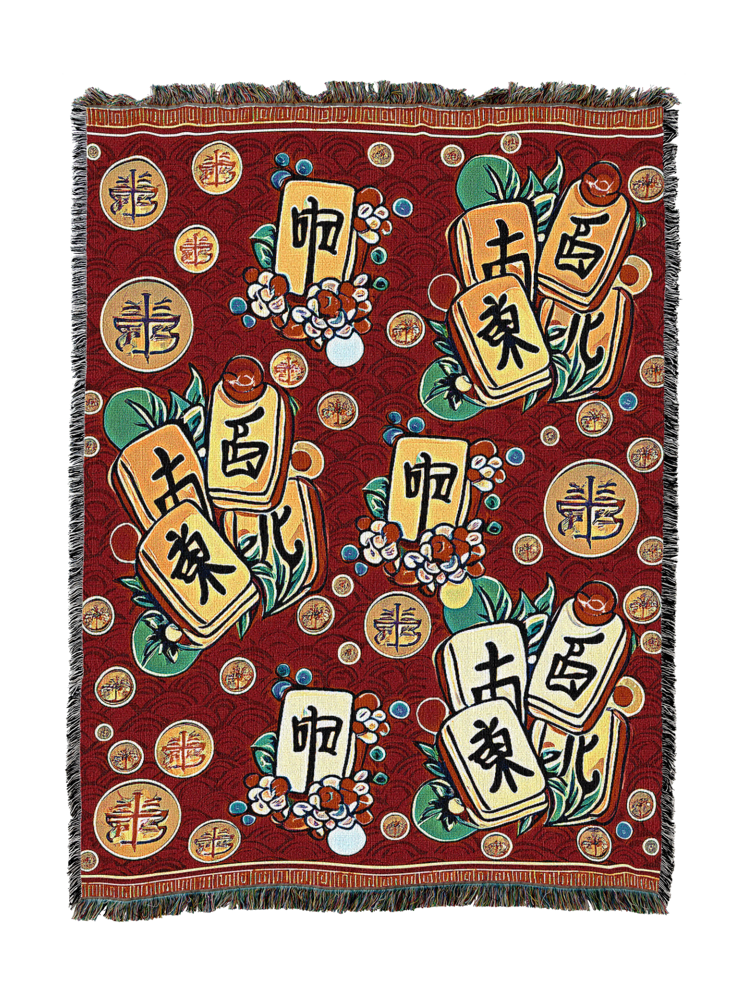 Mahjong Fun Blanket