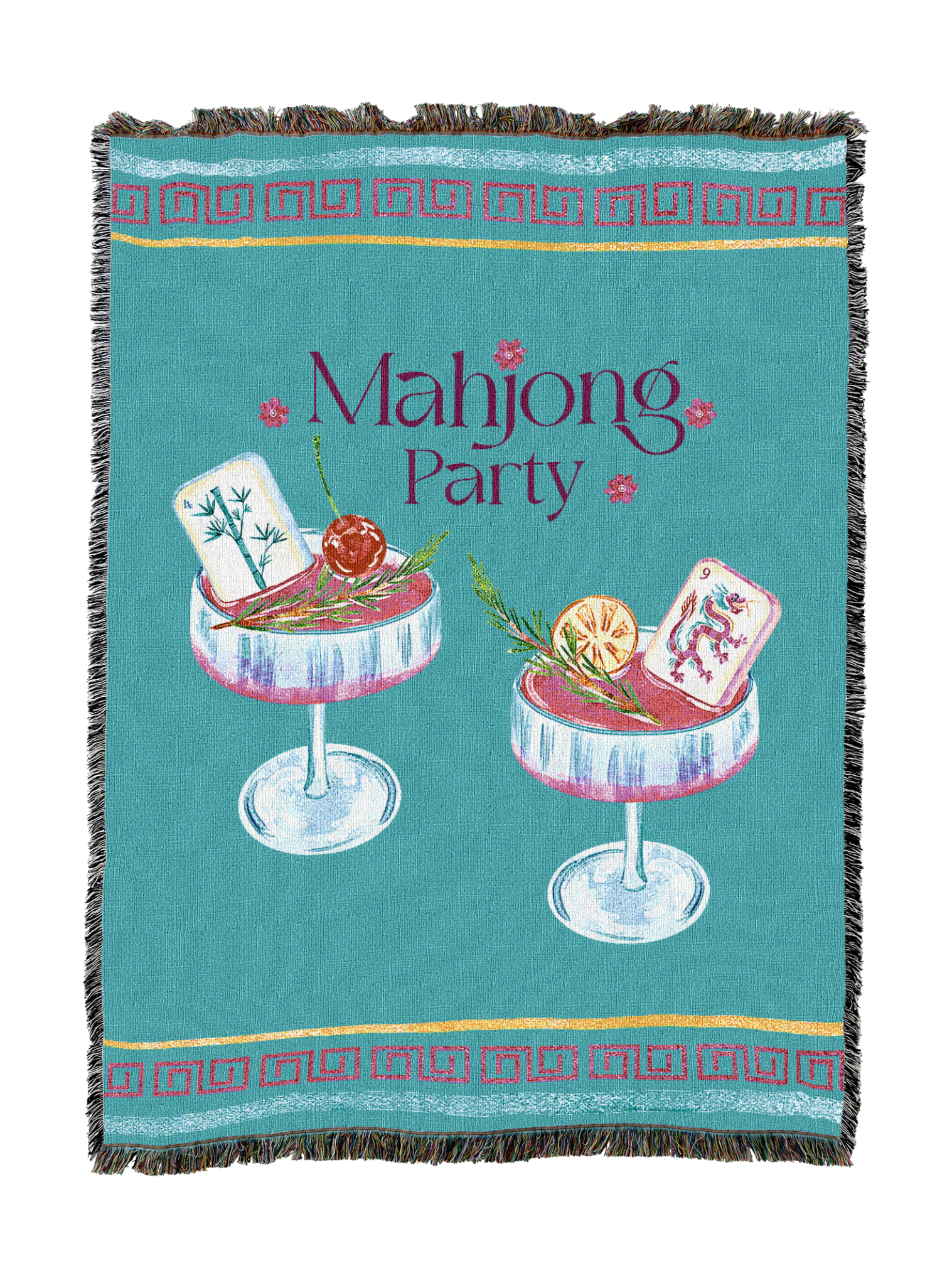 Mahjong Party Blanket