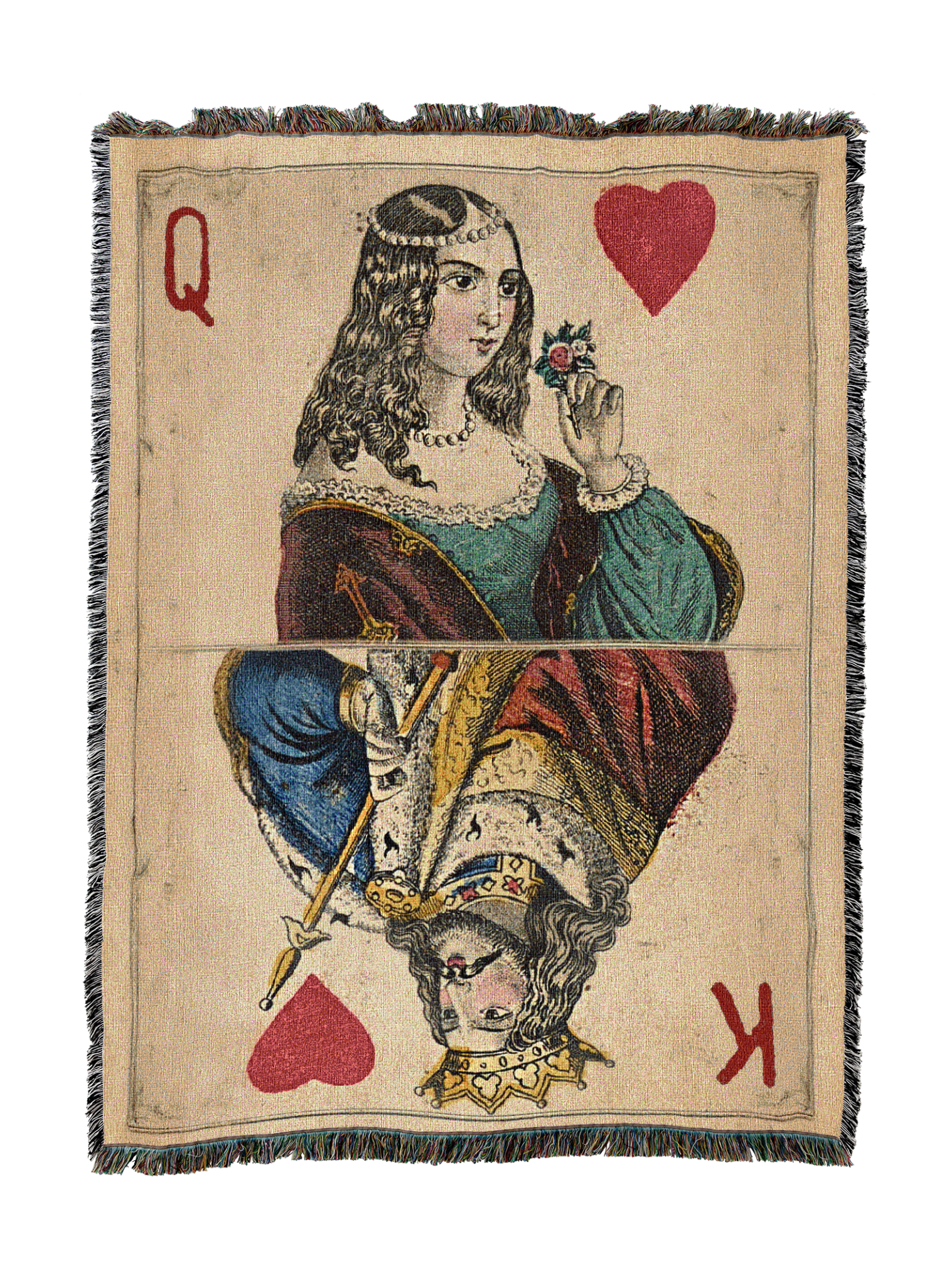 King And Queen Of Hearts Blanket