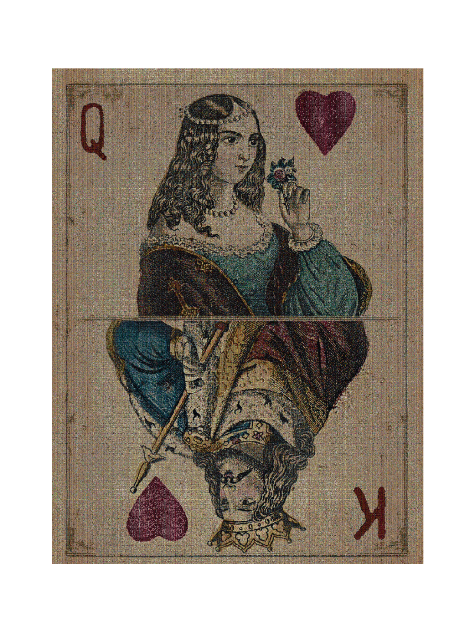 King And Queen Of Hearts Blanket