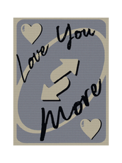 Love You More Purple Blanket