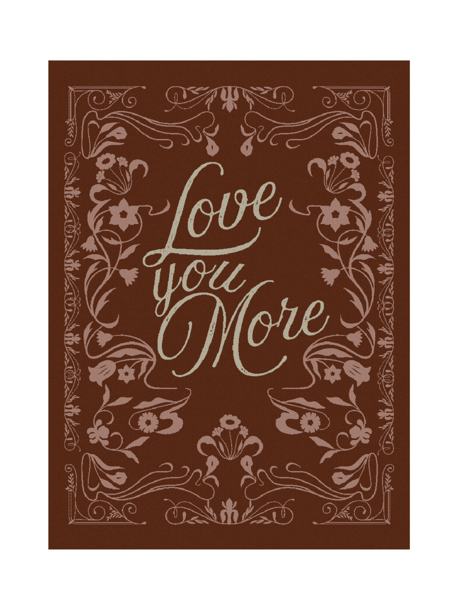 Love You More Red Blanket