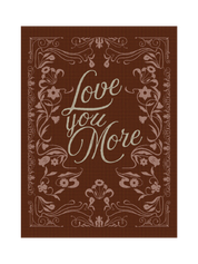 Love You More Red Blanket