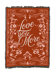 Love You More Red Blanket