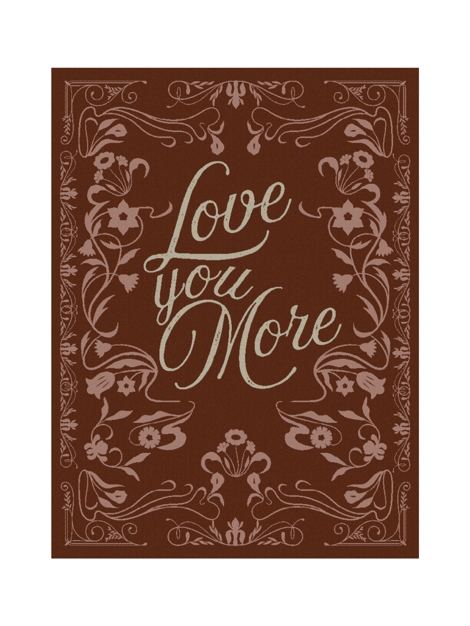 Love You More Red Blanket